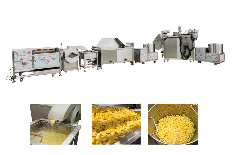200kg/h Semi-Automatic French Fries Production Line