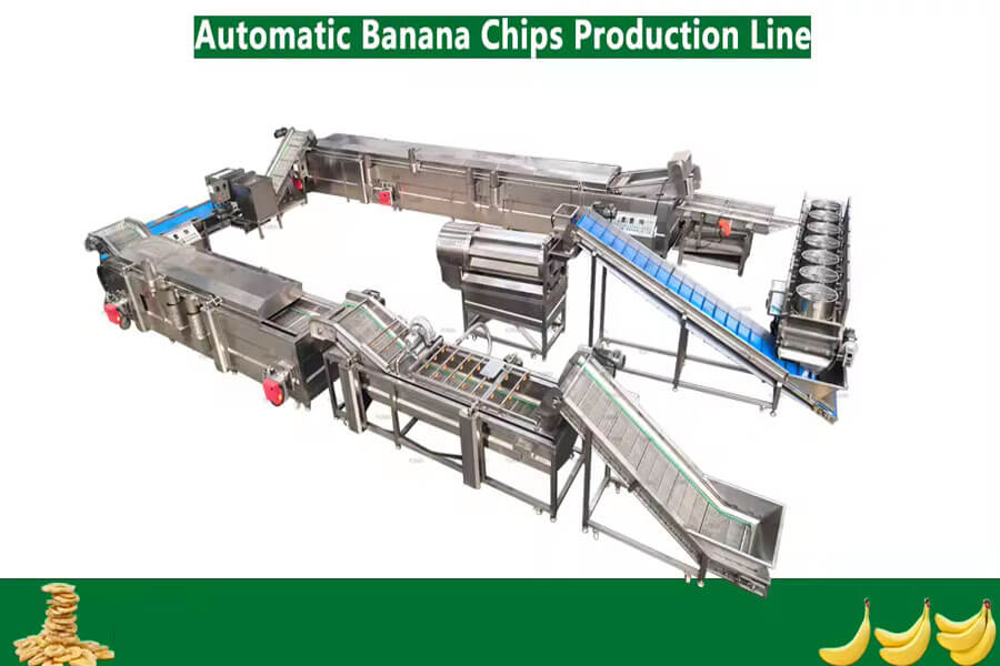 Automatic Continuous Plantain Banana Chips Production Line Large Banana Chips Plant Automatic Continuous Plantain Banana Chips Production Line Large Banana Chips Plant