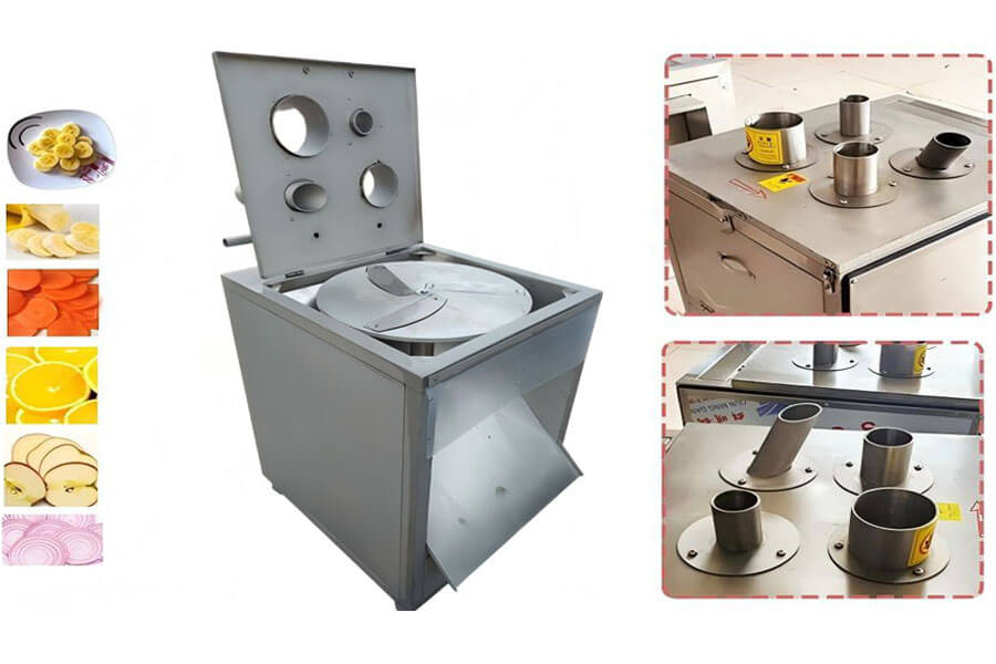 Commercial multi-tube vegetable cutter