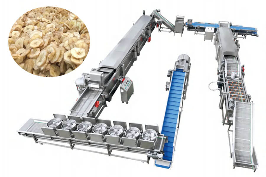 Large Fully Automatic Plantain And Banana Chips Production Line