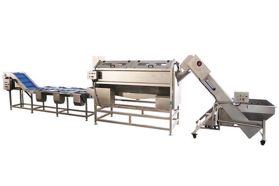 Potato Chips Peeling Sorting Line Vegetable Peeling Machines